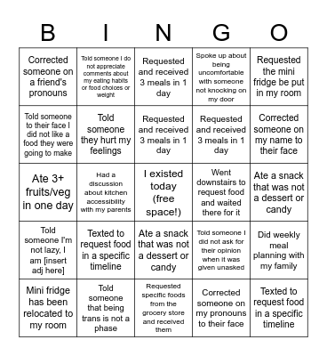 Project AAS Bingo Card