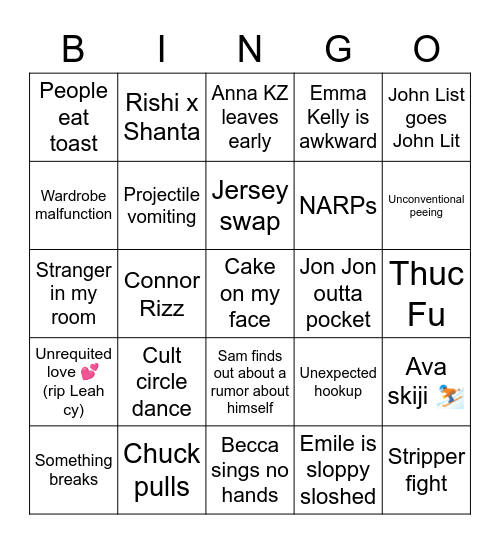 Wedding Bingo 💛 Bingo Card