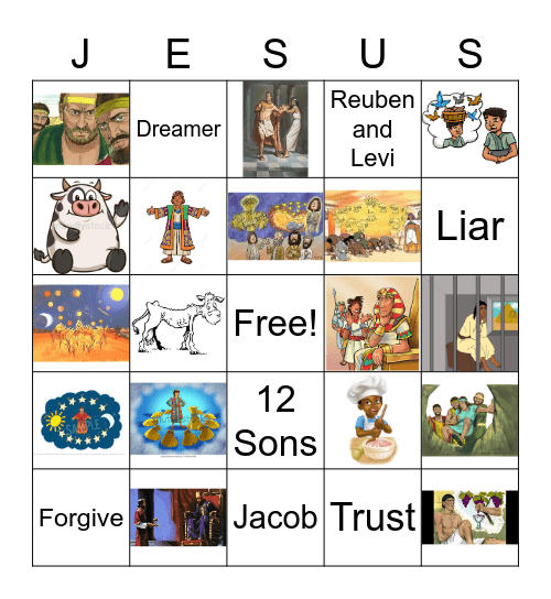 The Dreamer Bible Series Bingo Card