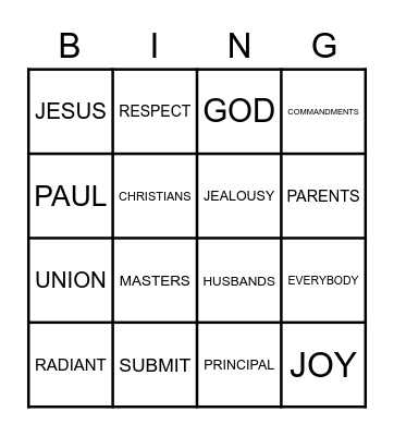 ALL ABOUT LOVE Bingo Card