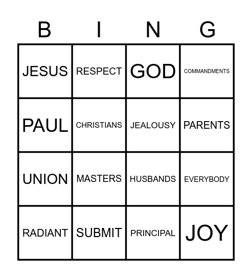 ALL ABOUT LOVE Bingo Card