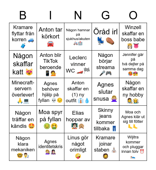 2023 predictions 👀 Bingo Card