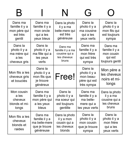 Year 7 Spring 1 Week 1 Bingo Card