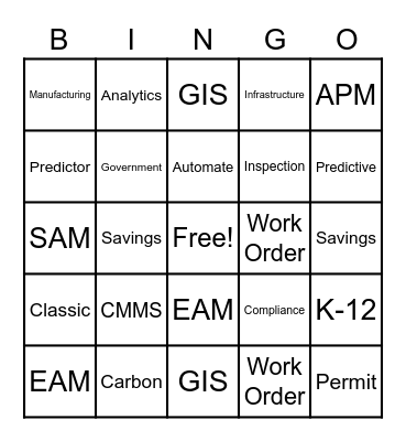 SKO BINGO Card