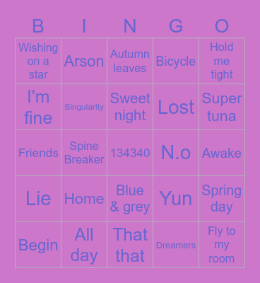 2014_Anushka Bingo Card