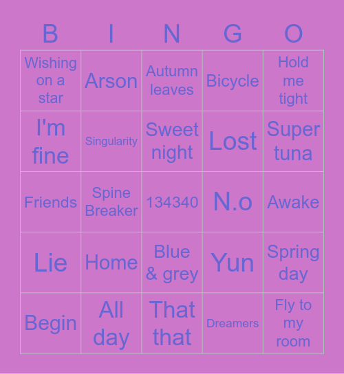 2014_Anushka Bingo Card