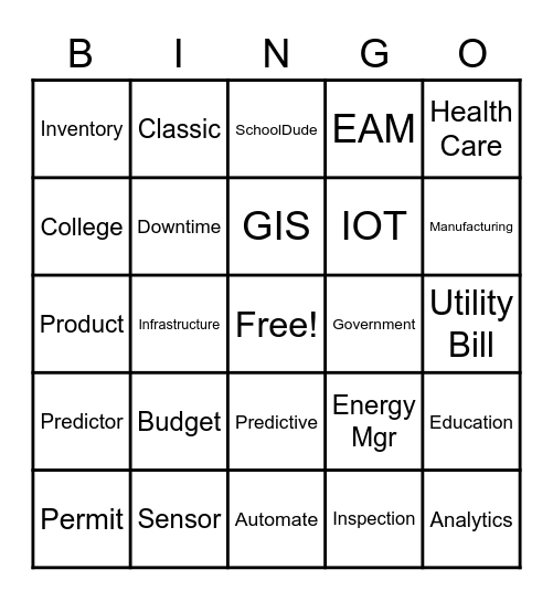 SKO BINGO Card