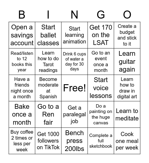 2023 BINGO Card