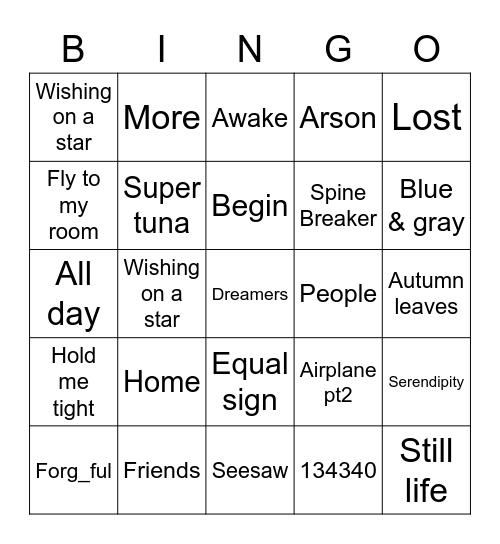 2014_Anushka Bingo Card