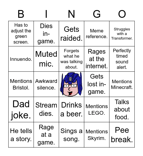 RoboPrimeGames Bingo Card