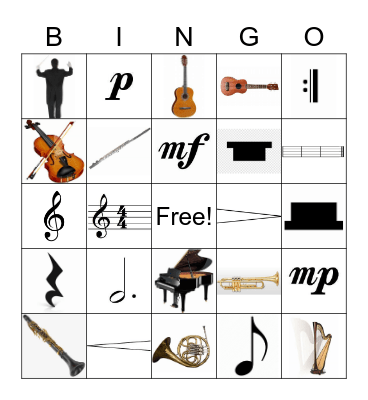 Music Bingo Card