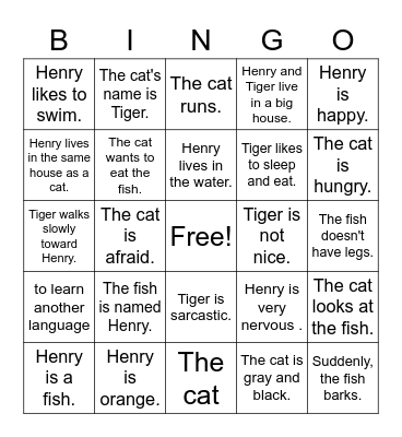 El Pez que Ladra Bingo Card