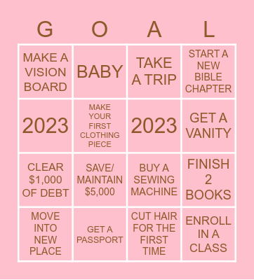 JOURNEY THROUGH 2023 Bingo Card