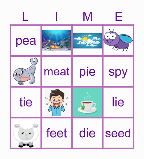 Coral Bingo Game Bingo Card