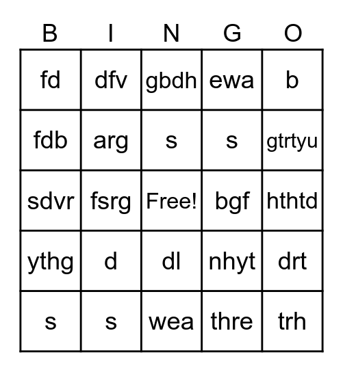 Ikaw ay... Bingo Card