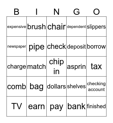 Unit 9 Bingo Card