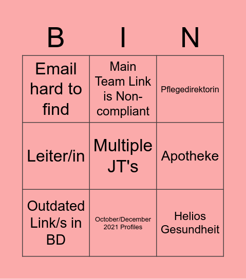 Eucan Jan 9th Bingo Edition Bingo Card