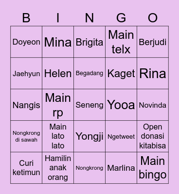 10bing Bingo Card