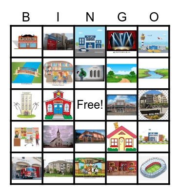 PLACES Bingo Card