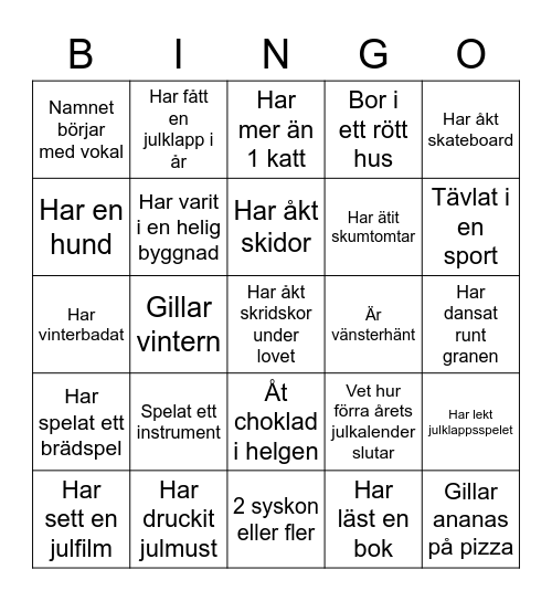 Lära känna Bingo Card