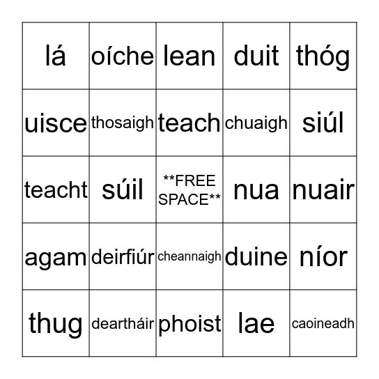 Bingó Bingo Card
