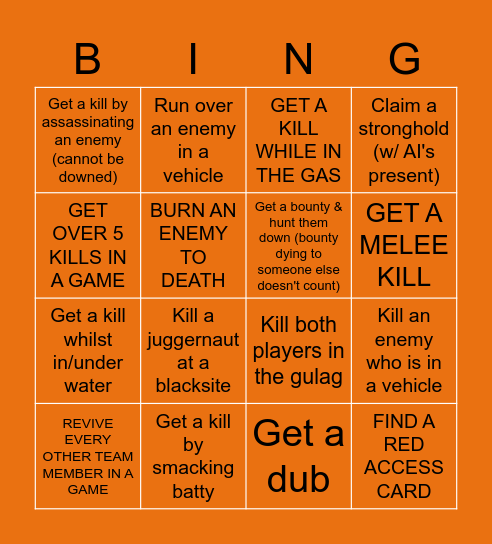 Warzone Spectating Solo's w/ DabNation Bingo Card