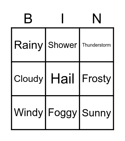 Play bingo Card