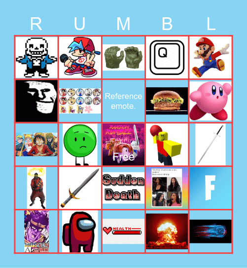 A Random Bingo :) Bingo Card