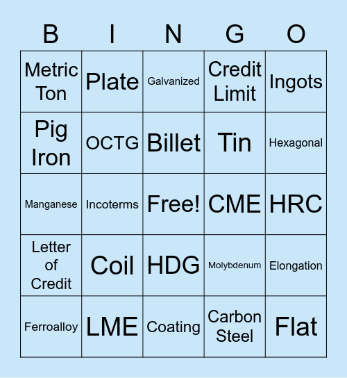 Sales Coordinator Bingo Card