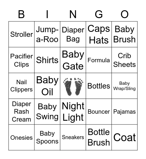 BABY BINGO Card