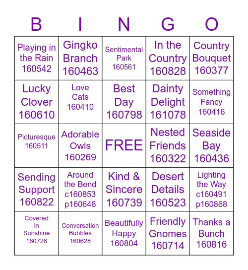 "Let's Connect" Sale-a-Bration and Mini Catalog 2023 Bingo Card