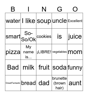 3rd Repasa Bingo Card