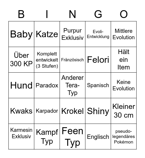 Zaubertausch Bingo Card