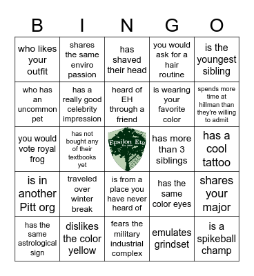 Find a PNM Who... Bingo Card