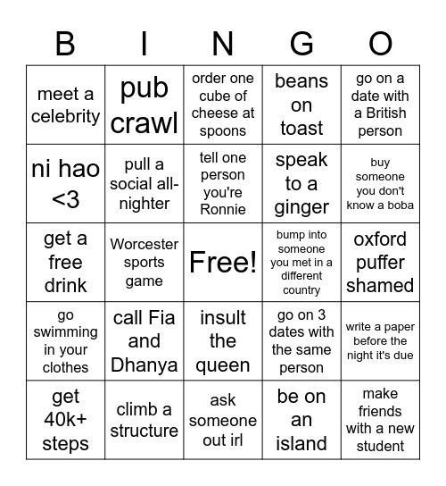 Sharon's Spring of Bingo Card