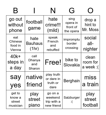 Fia's Spring of Bingo Card