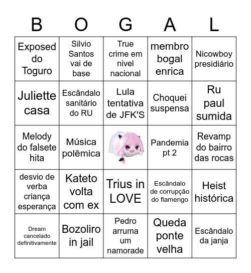 2023 BOGAL Bingo Card