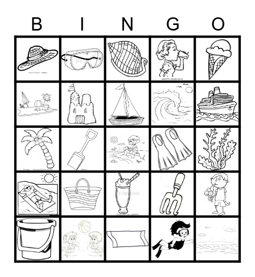 SUMMER BINGO Card