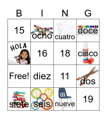 Objetos de la Clase y Números Bingo Card