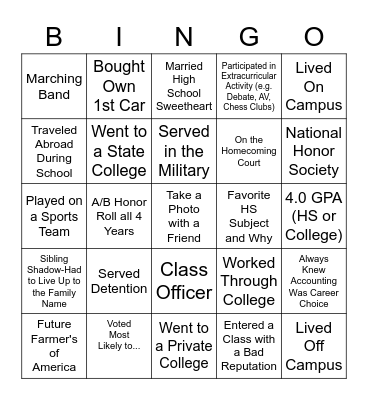 2023 PBM Tax Homecoming Bingo Card