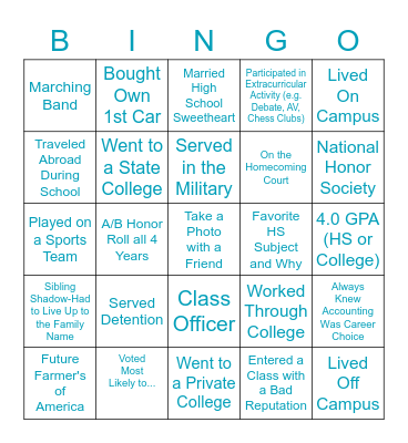 2023 PBM Tax Homecoming Bingo Card