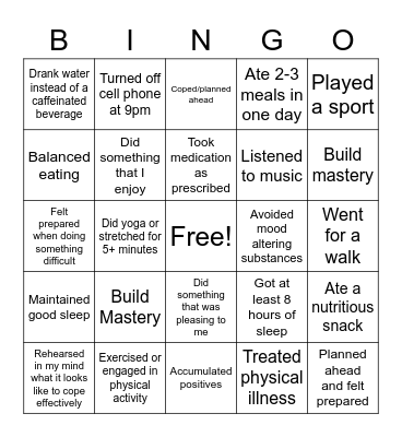 DBT ABC PLEASE Bingo Card