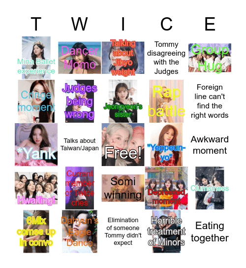 SIXTEEN Bingo Card