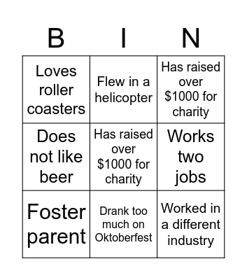 IPSC OPR Bingo Card