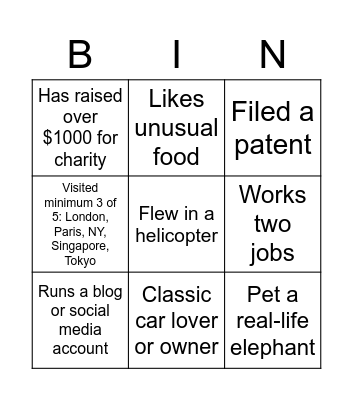 IPSC OPR 2 Bingo Card