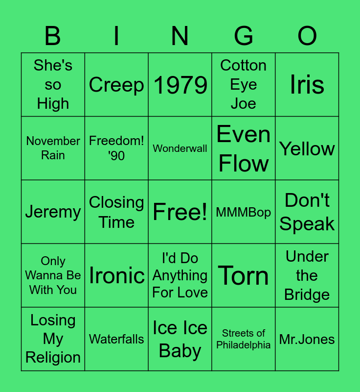 90s-music-bingo-card