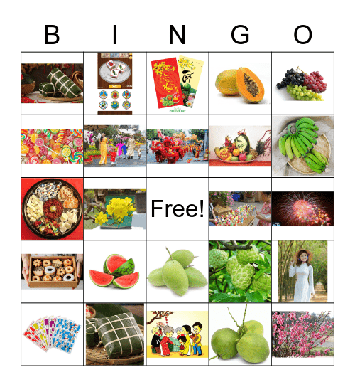Xuân Canh Tí - Tết 2020 Bingo Card