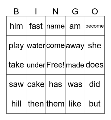 Bingo Card
