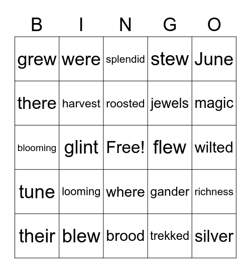 The Splendid Pool Bingo Card