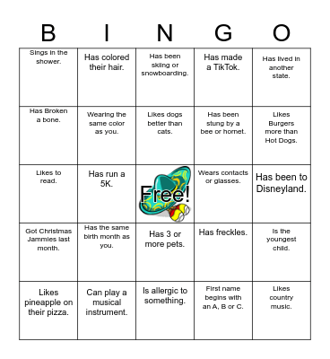 Related Bingo Cards